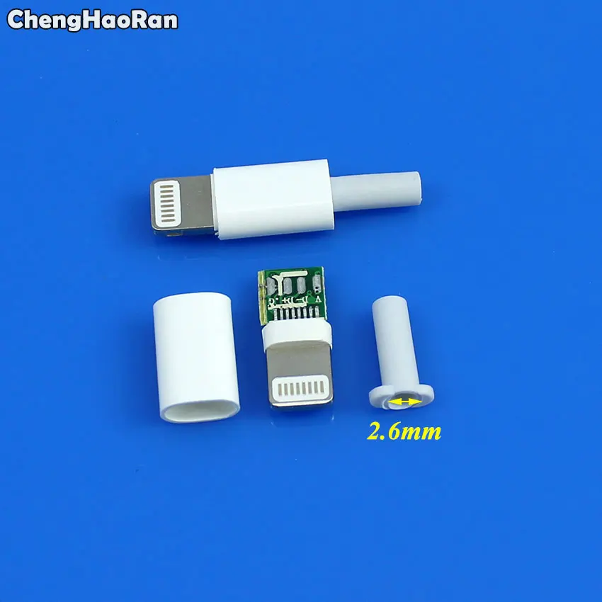 Chenghaئران 1 مجموعة لحام نوع 8Pin ذكر التوصيل USB موصل محول محول آيفون 5 5s 6 6s plus 7 7plus