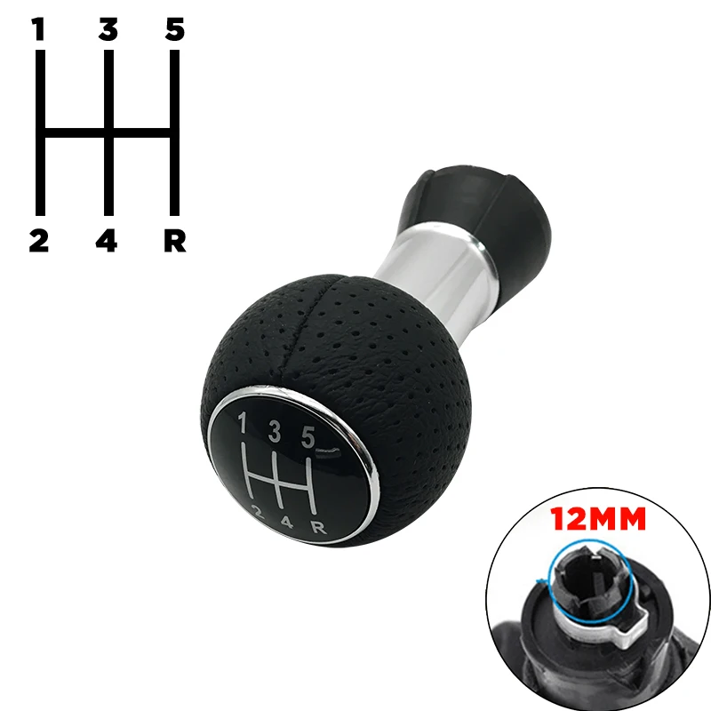 12mm Car Shift Knob Auto Gear shifter For Audi A3 A4 S4 B6 B7 Passat B5 B6 B7 CC Golf 4 5 6 7 Mk4 Polo Bora Caddy Beetle