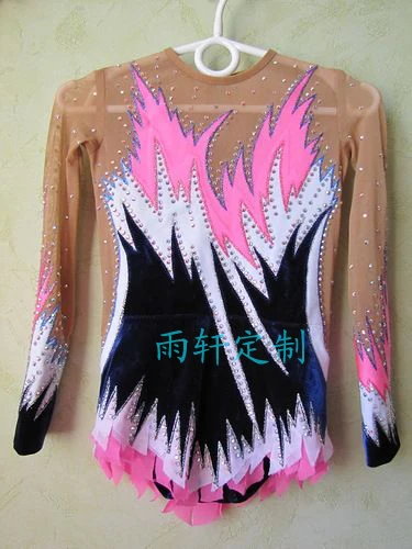 Crystal Custom Child Gymnastics Competition Dress Beautiful New Brand Vogue Figure Skating Dresses For Competition G2841