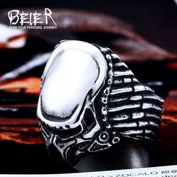 Beier new store 316L Stainless Steel ring top quality man movie style predator  fashion Jewelry LLBR8-217R