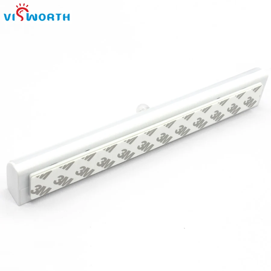 [VisWorth] Mini Intelligent Infrared Induction Sensor Lamp Wardrobe Wall Night Light Powered By 4*AAA Energy Saving Easy Install