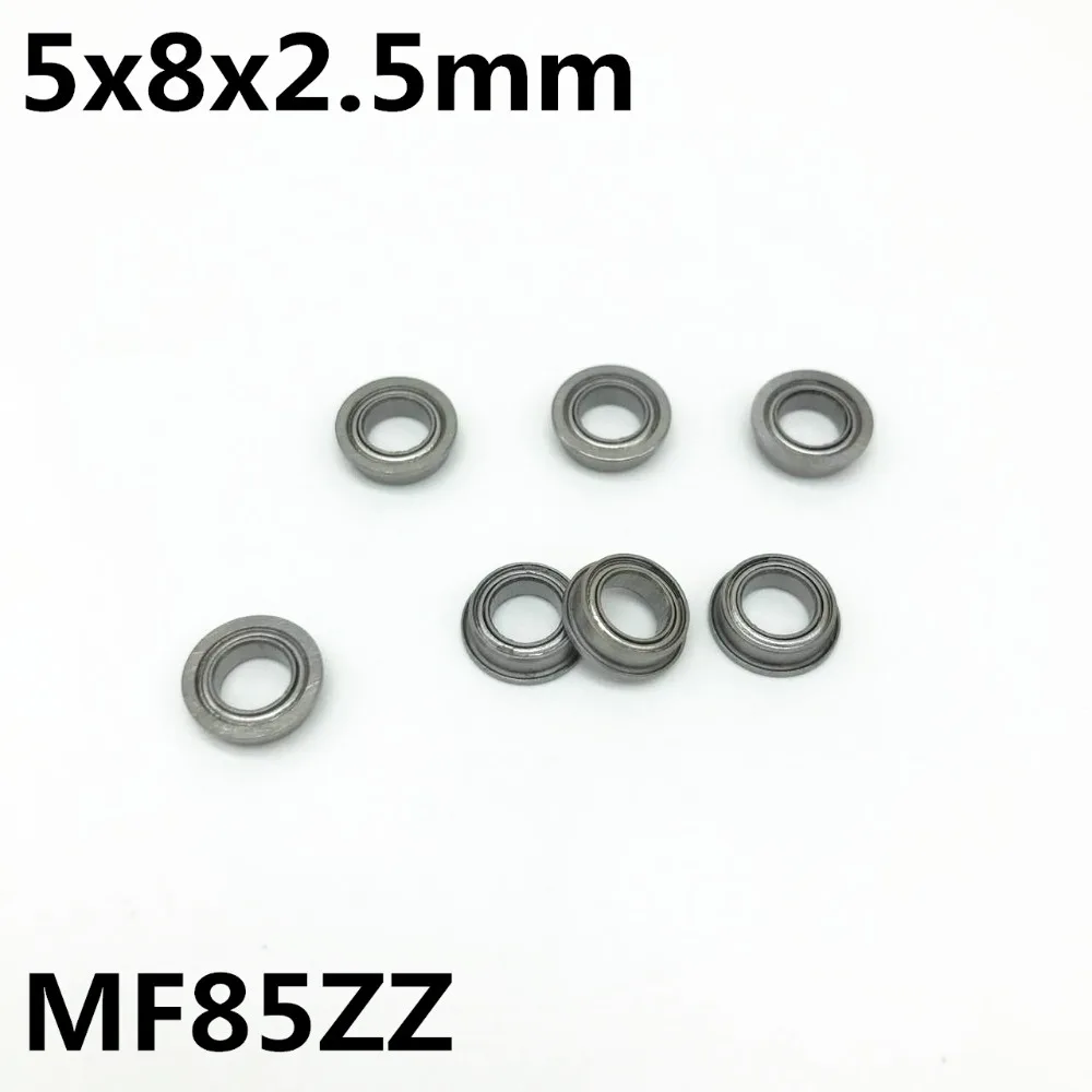 50Pcs MF85ZZ 5x8x2.5 mm Flange Bearing Deep Groove Ball Bearing High Quality MF85Z MF85