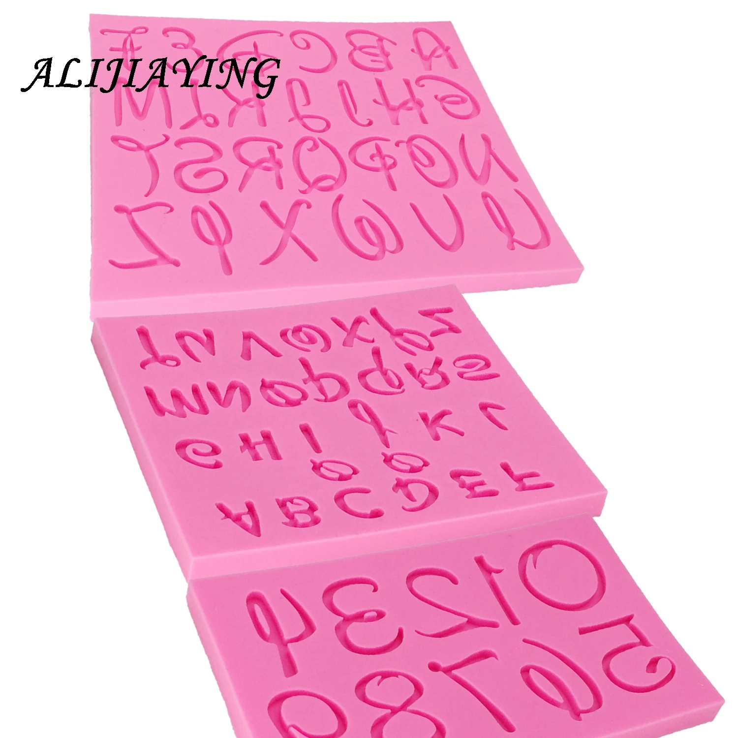 DIY Letter and number Silicone Mold Fondant digital Cake Decorating Tools dessert Sugarcraft Chocolate supply D1273