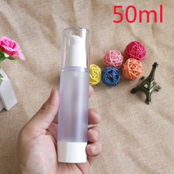 15ml 30ml 50ml Vuoto Frosted Bottiglie di Liquido di Plastica di Corsa Bottiglia Cosmetica Airless Pompa A Vuoto di Cortesia Contenitore 1pcs