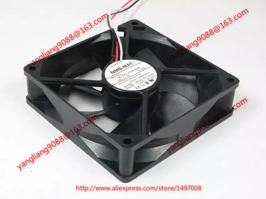 

NMB-MAT 3610KL-05W-B49 C19 DC 24V 0.16A 3-Wire 92X92X25mm Server Cooling Fan