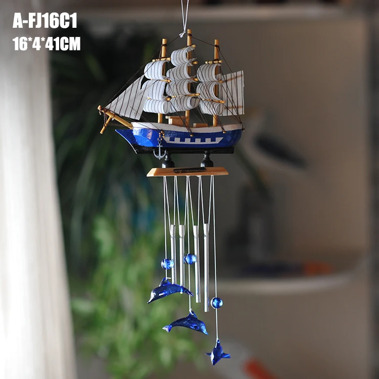 Carillons éoliens de style méditerranéen, série Ocean, carillons éoliens Dolphin