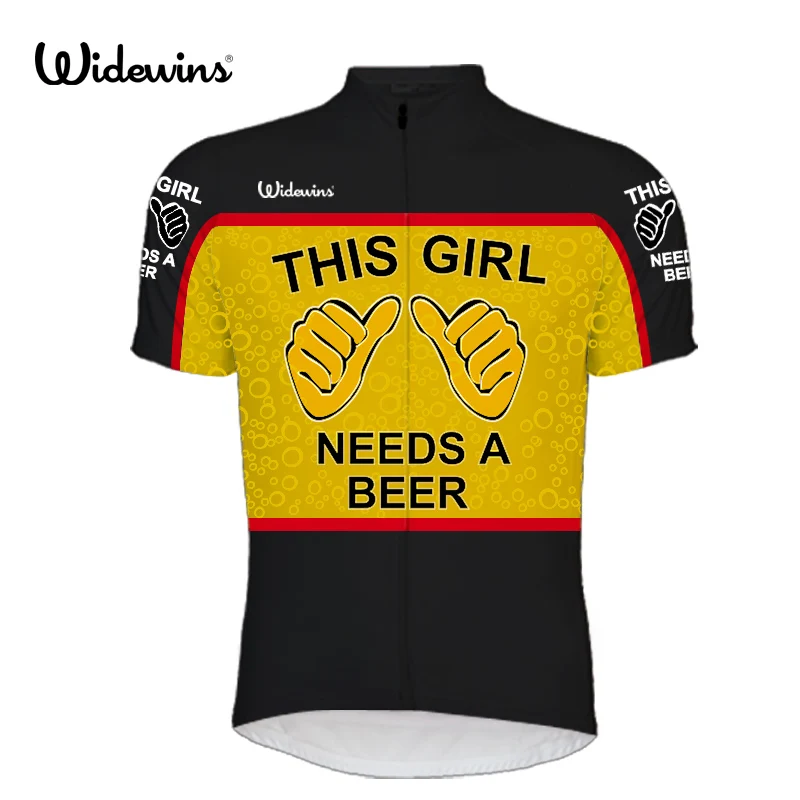 This Girl Needs a Beer Alien Cycling Jersey, Bike Shirt, Sports Wear, UNISEX Clothing, New