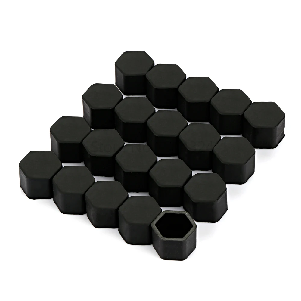 New Arrival 20pcs Silicone 17/19/21mm Car Bolt Caps Wheel Nuts Covers Practical Hub Screw Cap Protector Car-styling