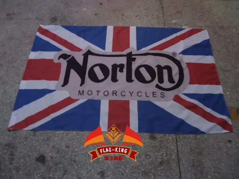 norton racing flag norton banner,100% polyster 90*150 CM flag,flag king