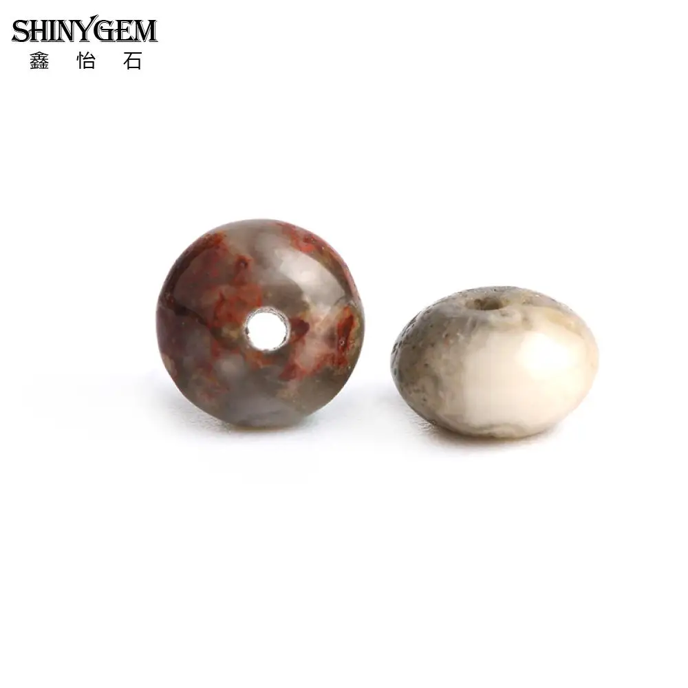 

ShinyGem Natural Stone Beads 6mm Round Light Brown Crazy Agates Wholesale Loose Genuine For Jewelry Making Irregular Grain 20pcs