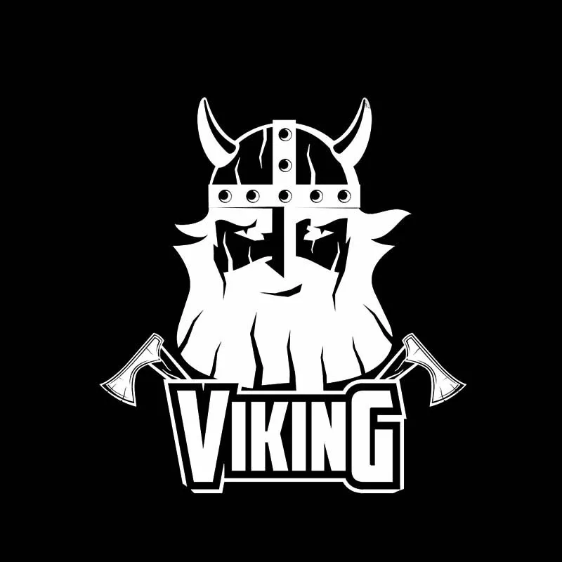 YJZT 13.2*14.2CM Old Excellent Experience Viking Soldier Covering The Body Warrior Car Sticker Decal Black/Silver Vinyl C20-1834