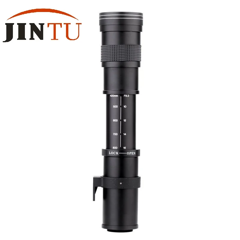 Imagem -03 - Jintu Lente Zoom f hd 420800 mm 1600 mm Mais Lentes Teleconverter para Nikon D5200 D5600 D3300 D90 D3200 D3400 D7100 D7200