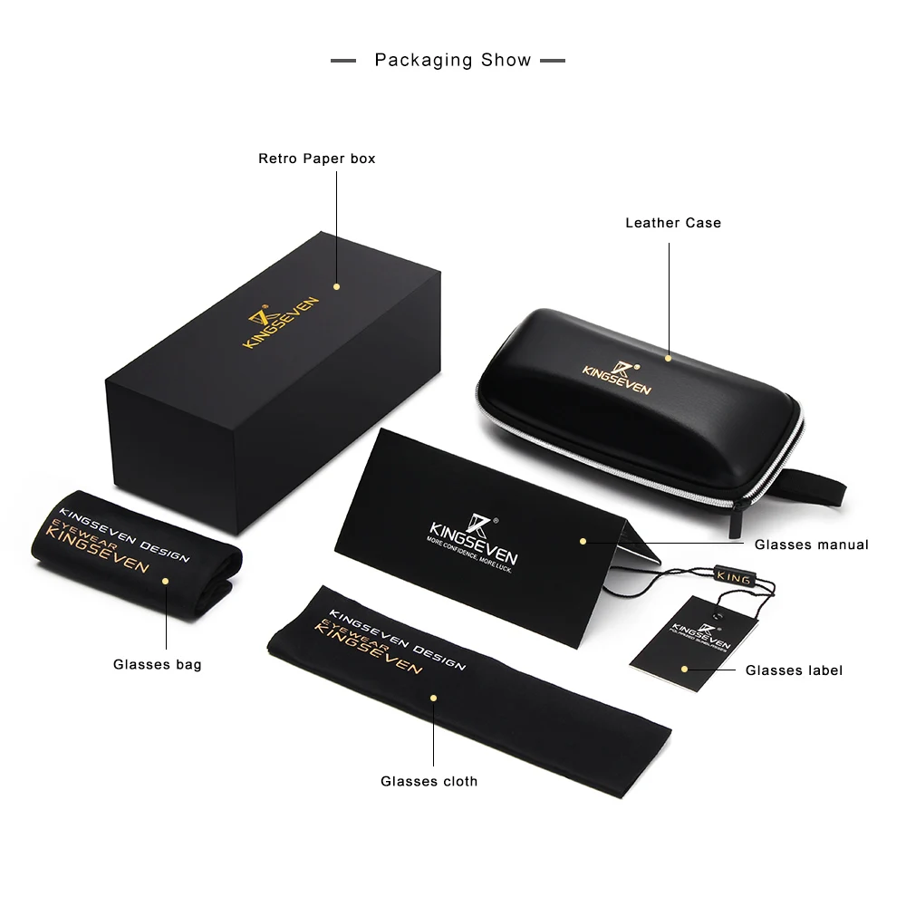 KINGSEVEN 브랜드 남성용 알루미늄 선글라스, HD 편광 UV400 미러, 남성용 선글라스, 여성용 2023 안경, Oculos de sol N724