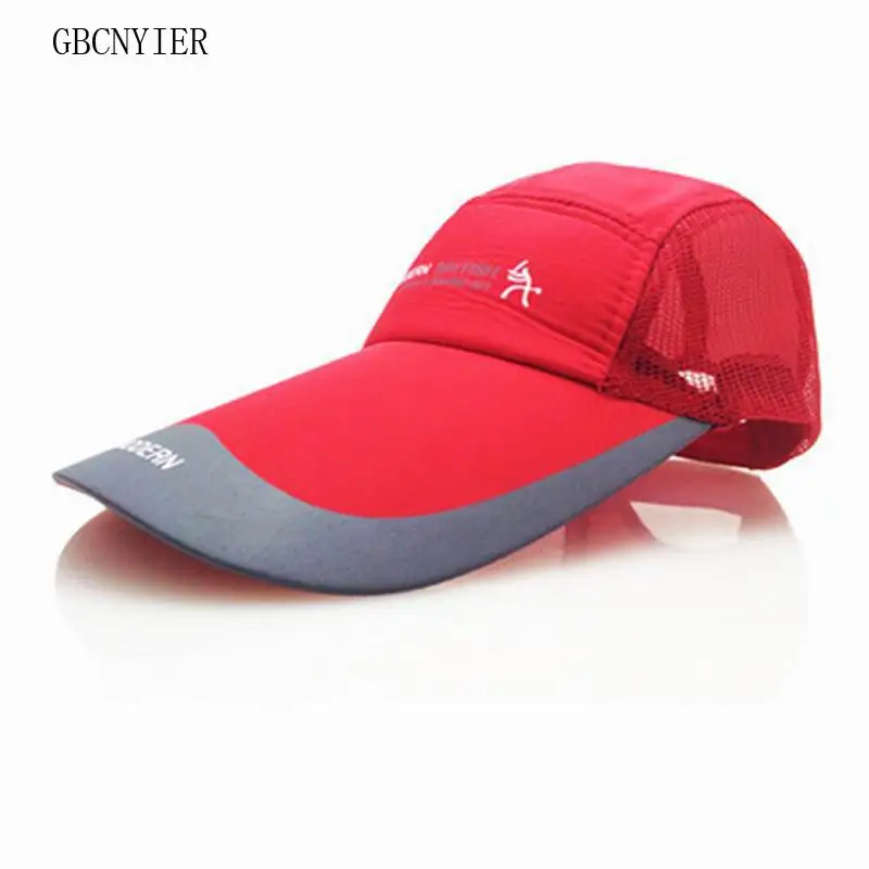 GBCNYIER Cheap Long Brim 11cm Baseball Cap Big Brim Summer Quick Dry Dad Hat Outdoor Breathable Mesh Gorras Adjustable Unisex