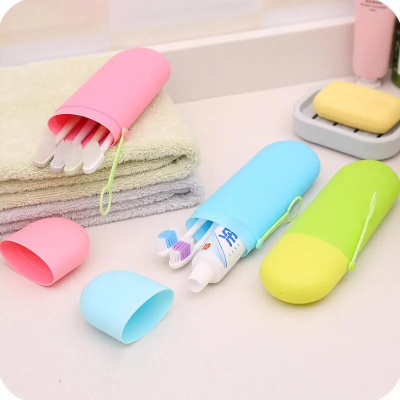 

Portable Travel Toothpaste Toothbrush Holder Cap Case Household Storage Cup Outdoor Holder Bathroom Accessories LX6306