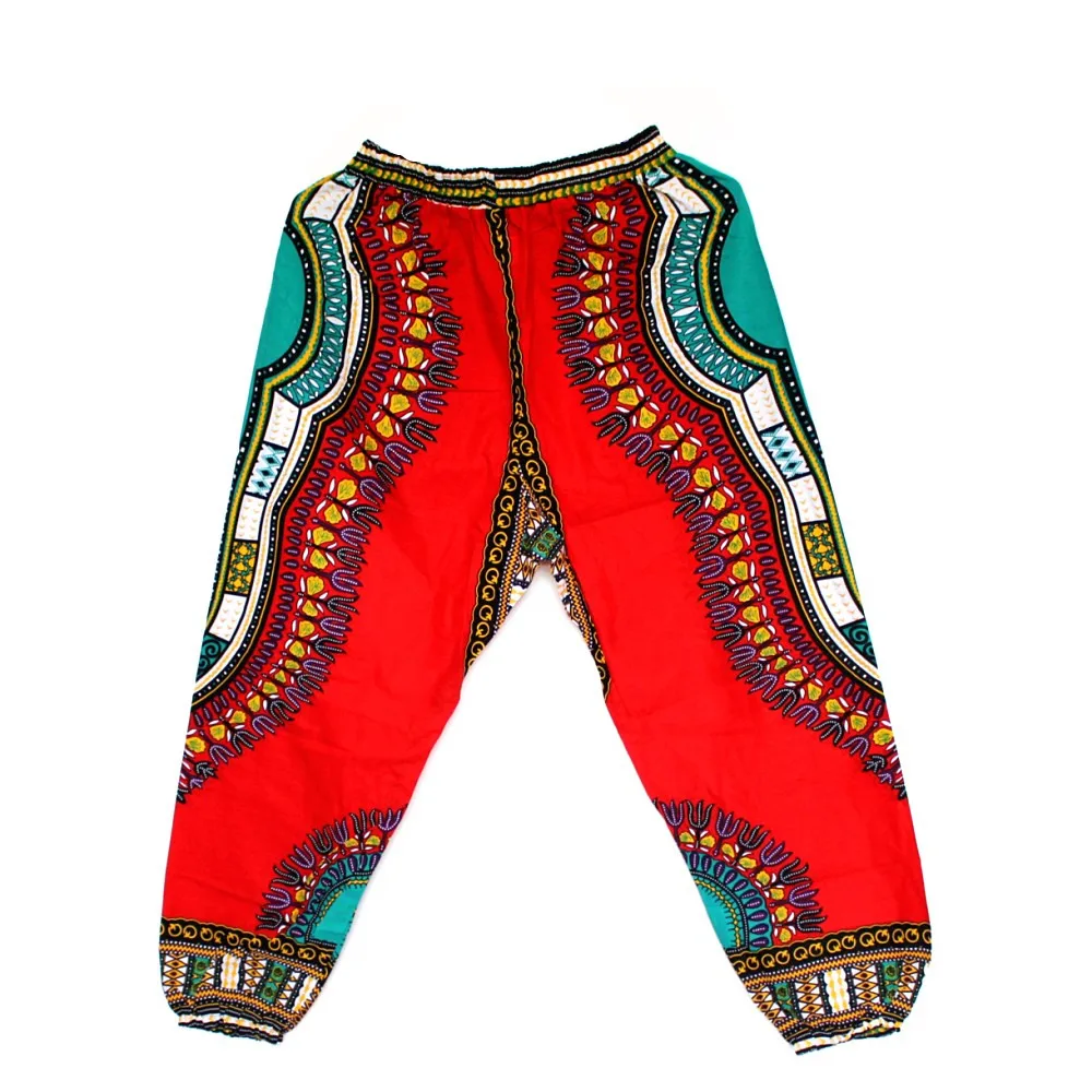 African Dashiki Print Trouser Design women Pants Traditional African Clothing Print Dashiki Fabirc Pants For Women And Men