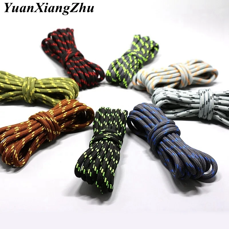 1Pair Outdoor Hiking Sports Shoe laces Round ShoeLaces Kids Adult Sneakers Shoelaces 100 120 140 160CM 19 Colors lacets baskets