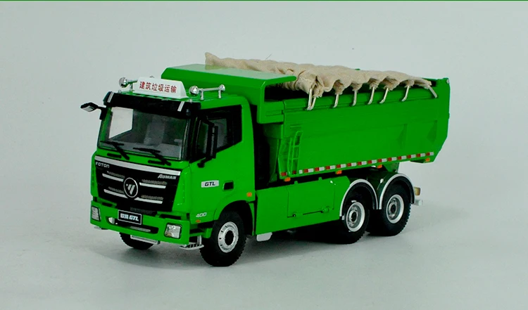 Alloy Toy Gift Model 1:36 Scale Foton Daimler Auman GTL Construction Dump Vehicles DieCast Toy Model Collection,Play, Decoration