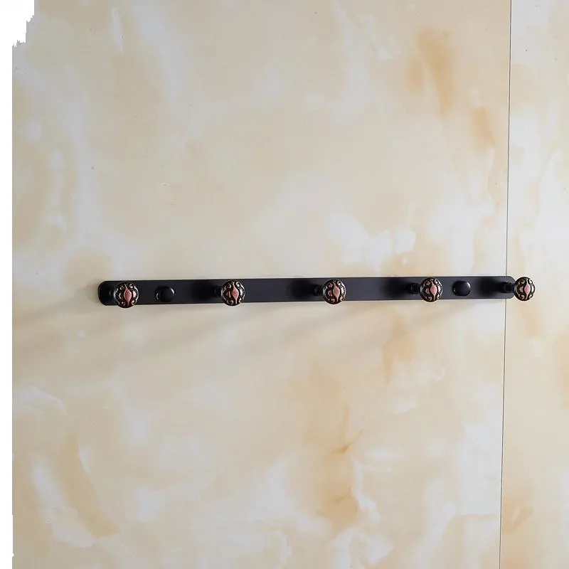 

Полностью медный черный бронзовый крючок для пальто двойной винтажный резной крючок в европейском стиле крючок для полотенец из чистой меди