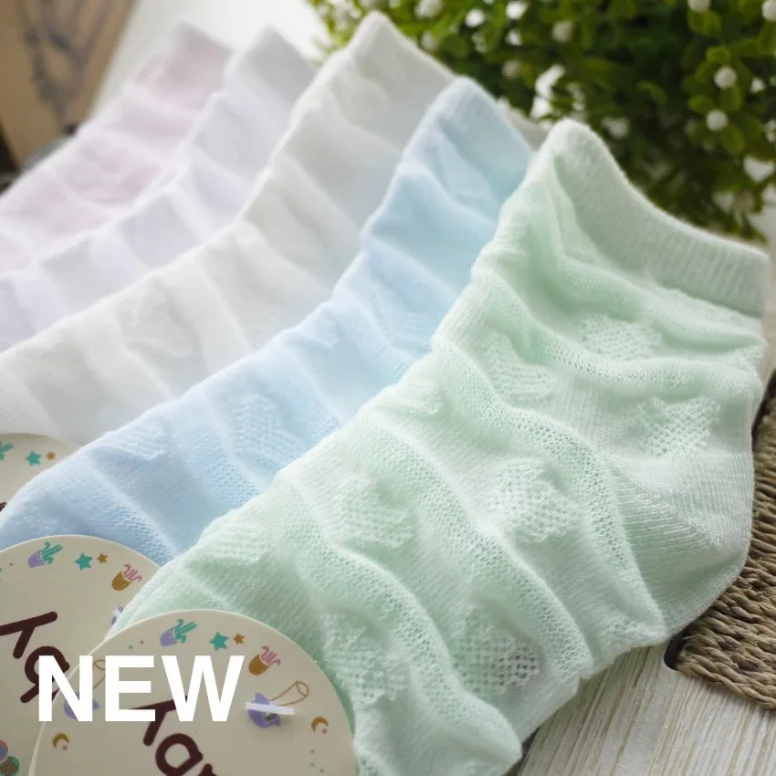 

2016 new hot spring and summer children's socks cotton fishnet socks breathable boneless loose mouth baby socks