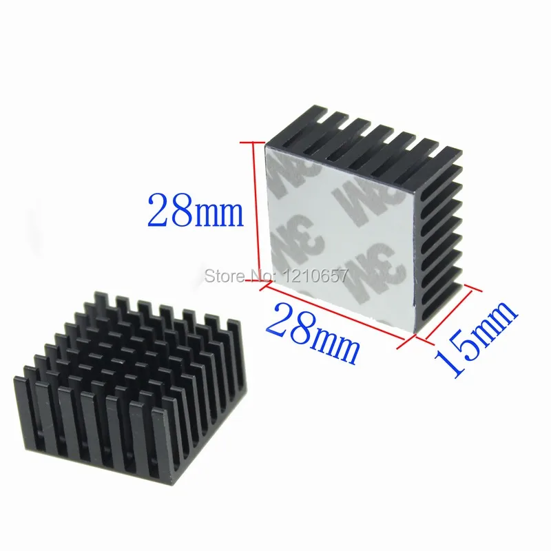 

100 pieces lot Aluminum Heatsink For Chip CPU GPU VGA RAM IC LED Heat Sink Radiator Cooler Cooling