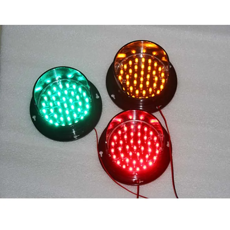 DC12V DC24V customized 100mm yellow signal light high brightness traffic replacement LED arrow board parts