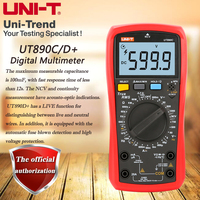UNI-T Uniform UT890C/UT890D+ manual range true RMS multifunction digital multimeter; NCV / large capacitance / temperature test