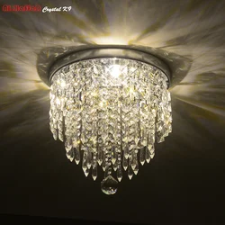 Modern crystal ceiling Lights LED corridor LED Ceiling crystal Lights Living Room luminarias AC110V/240V Crystal Ceiling lamp