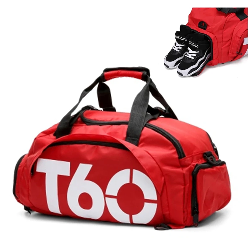 2024 Brand New Men Sport Gym Bag For Women Fitness Waterproof Outdoor Separate Space For Shoes Hide Backpack sac de sport T60