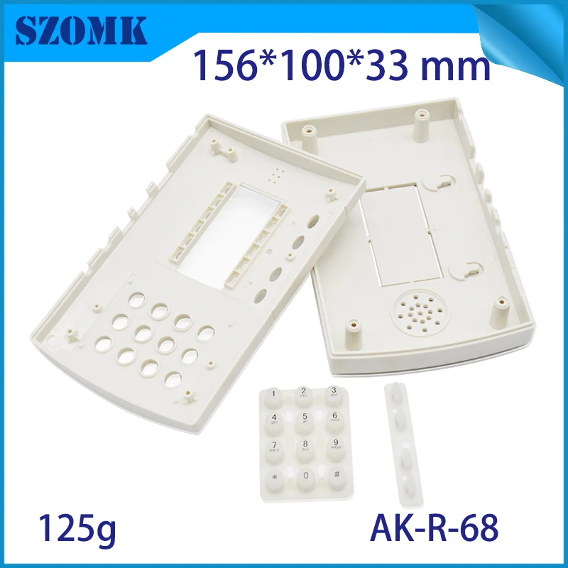 1Piece 156*100*33mm szomk RFID plastic electronics enclosure door access control enclosure plastic keypad shell instrument box