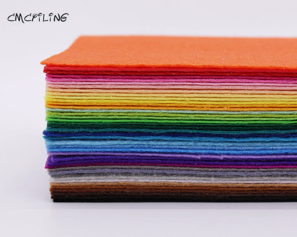 Bright colors 1mm Hard Felt Sheet,needlework,diy,needle,sewing,handmade,felt sheets,cloth fabrics Fieltro feltro