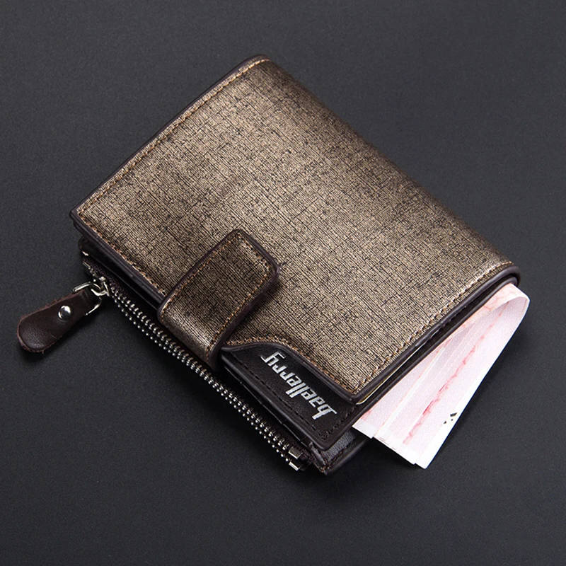 Baellerry Hot Sale Multifunctional Men's Leather Wallet With Coin Pocket Short Designer Purse For Man Money Bag Male Card Holder