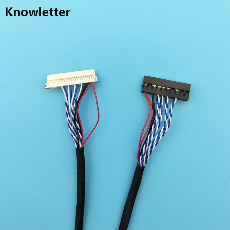 DF19-20 pin single 6 10 inches -20 inches lvds cable DF19/20pins 1ch/6bit cavo 25cm
