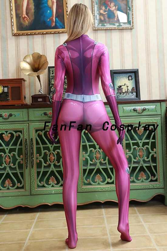 Totally Spies Purple Cosplay Costume Superhero Zentai Bodysuit Suit Jumpsuits Hot Sale Halloween Costume for woman