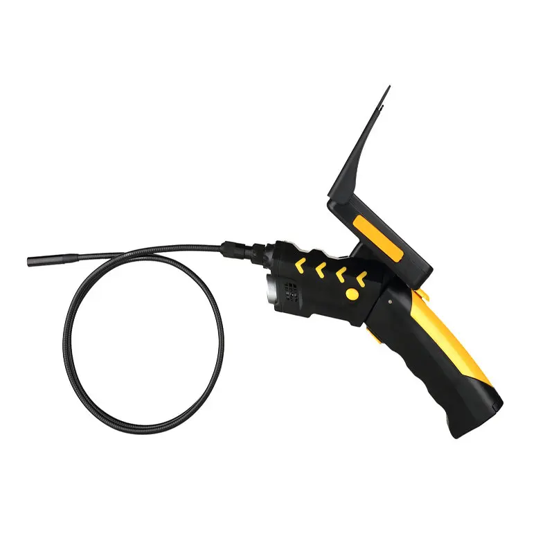 Cabo endoscópio av de 4.3 polegadas, boroscópio de segurança, inspeção cctv, tubo de cobra, micro câmeras, 1m