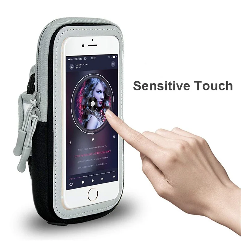 Sport Phone Holder Case For iphone 6 7 8 plus XS XR Huawei Samsung Universal Cell Phone Armband Hand Running Bag Phone Pouch