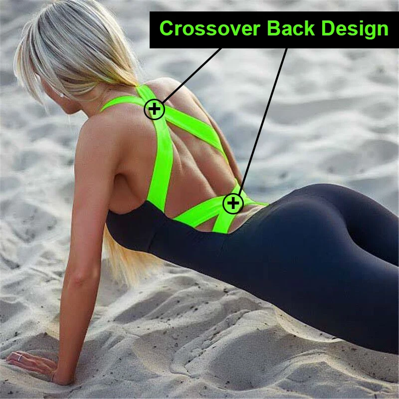 One piece Rompers Yoga Set Backless jumpsuit Sleeveless Sports Suits Gym Fitness Clothing workout Clothes For Women Sportswear