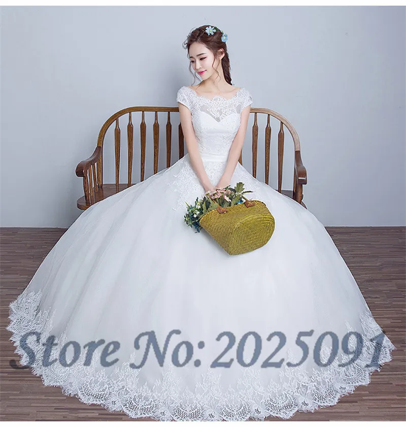 2019 boné manga vestido de casamento branco vestido de baile casamento rendas apliques sem costas robe de marie vestidos de noiva