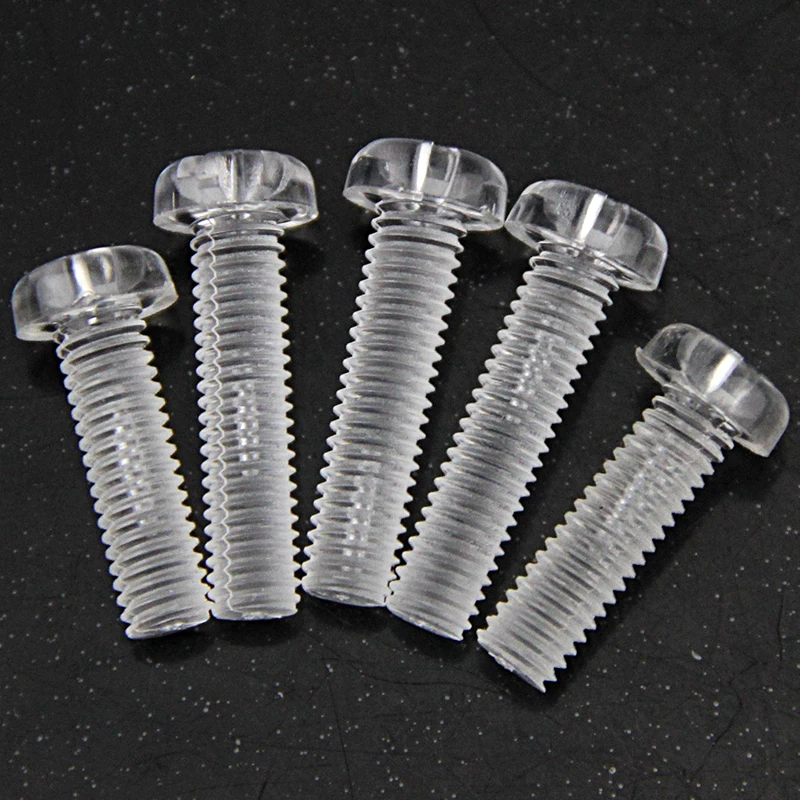 PC transparent screws, round heads, plastic screws, pan heads, cross plastic screws, acrylic M2.5M3M4M5