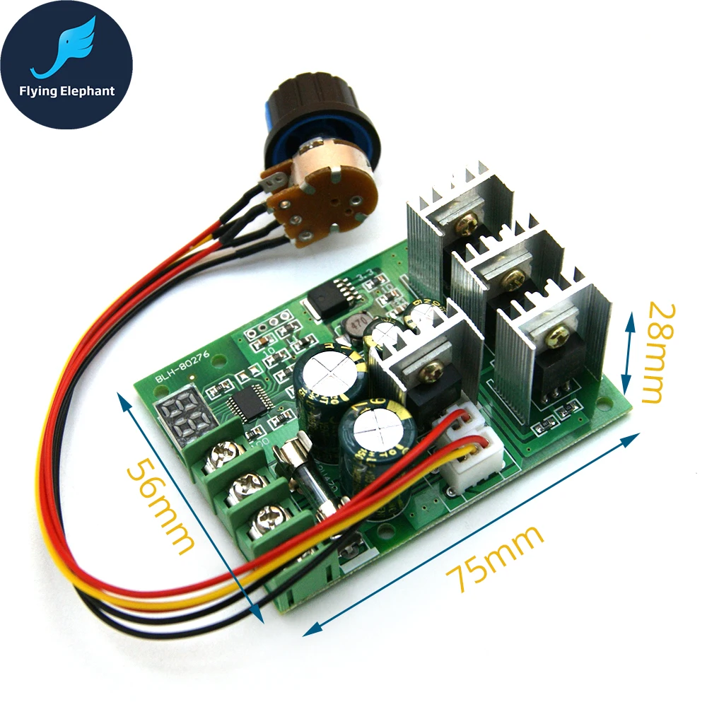 PWM DC 6-60V Motor Speed Control Speed Regulator 30A 6V 12V 24V 48V Digital Display Dimmer Current Module  Clearance Price