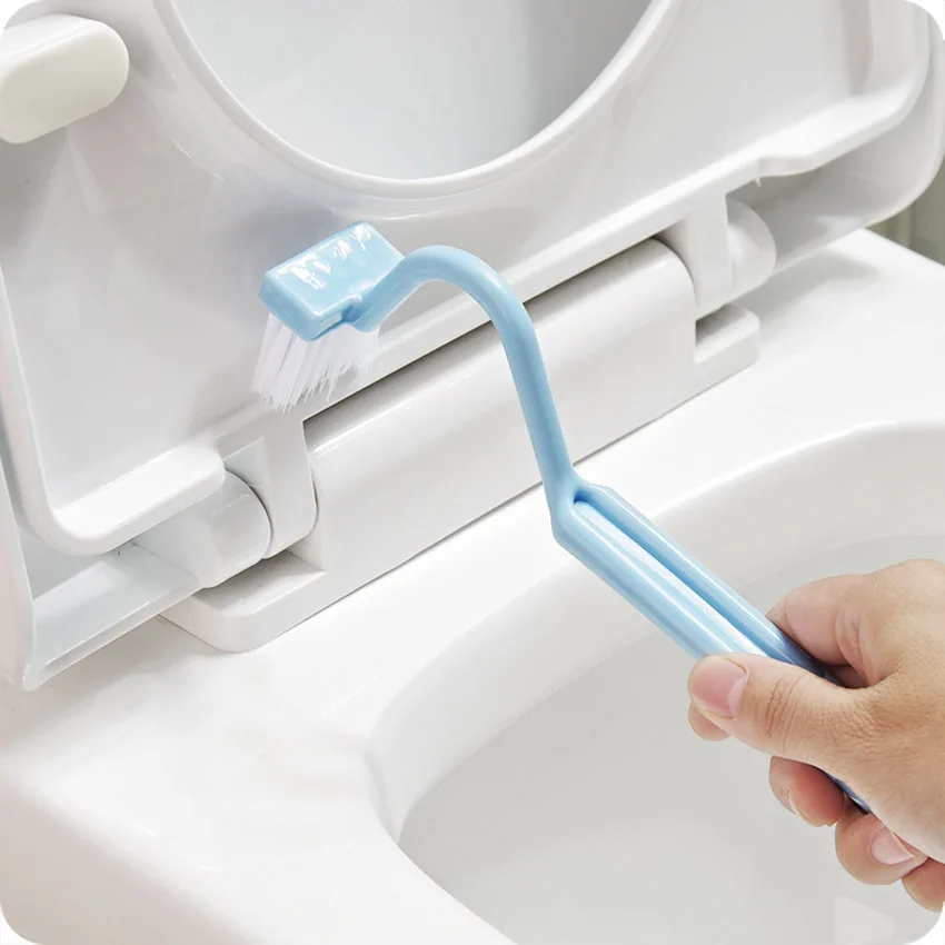 Toilet Cleaning Brush Tool S Shape with Hanging Hole for Home Kitchen Bathroom Toilet Brush