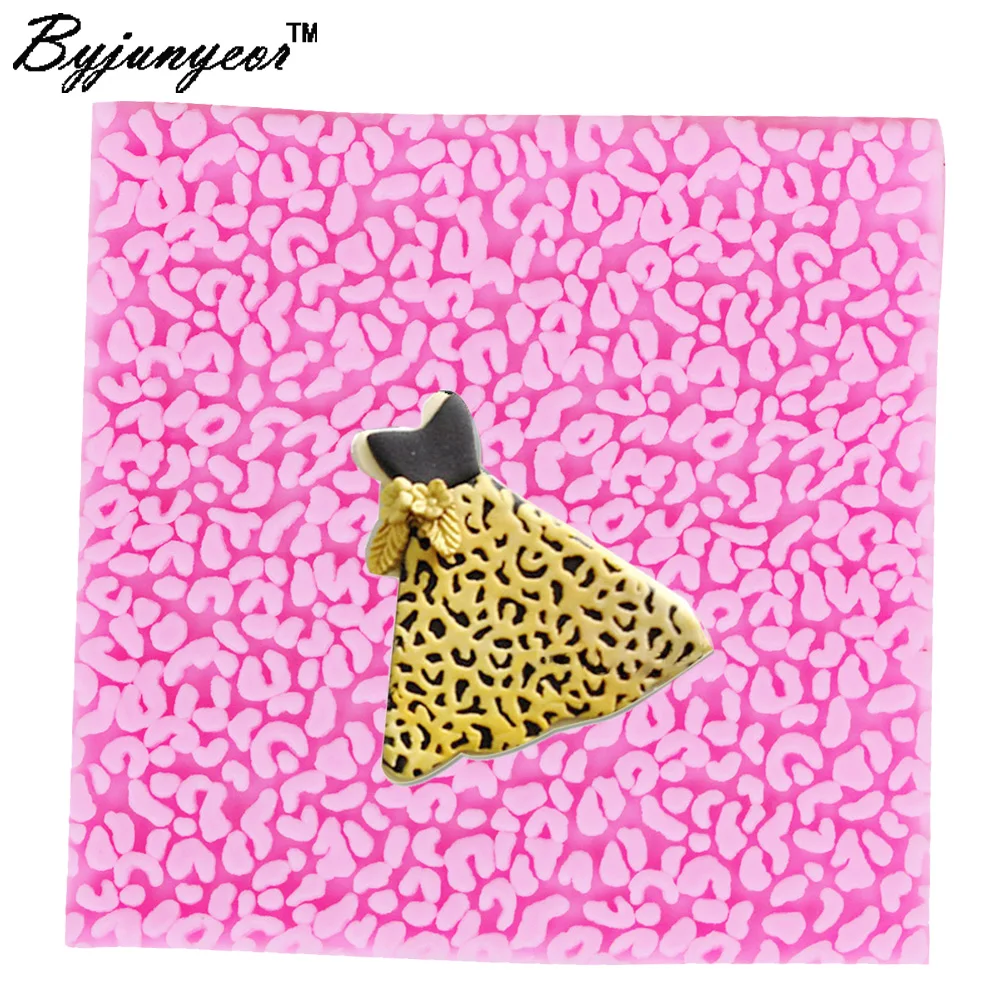 Byjunyeor M333 Leopard UV Resin Silicone Mold Fondant Chocolate Candy Lollipop Crystal Epoxy Soft Clay Bake Tool