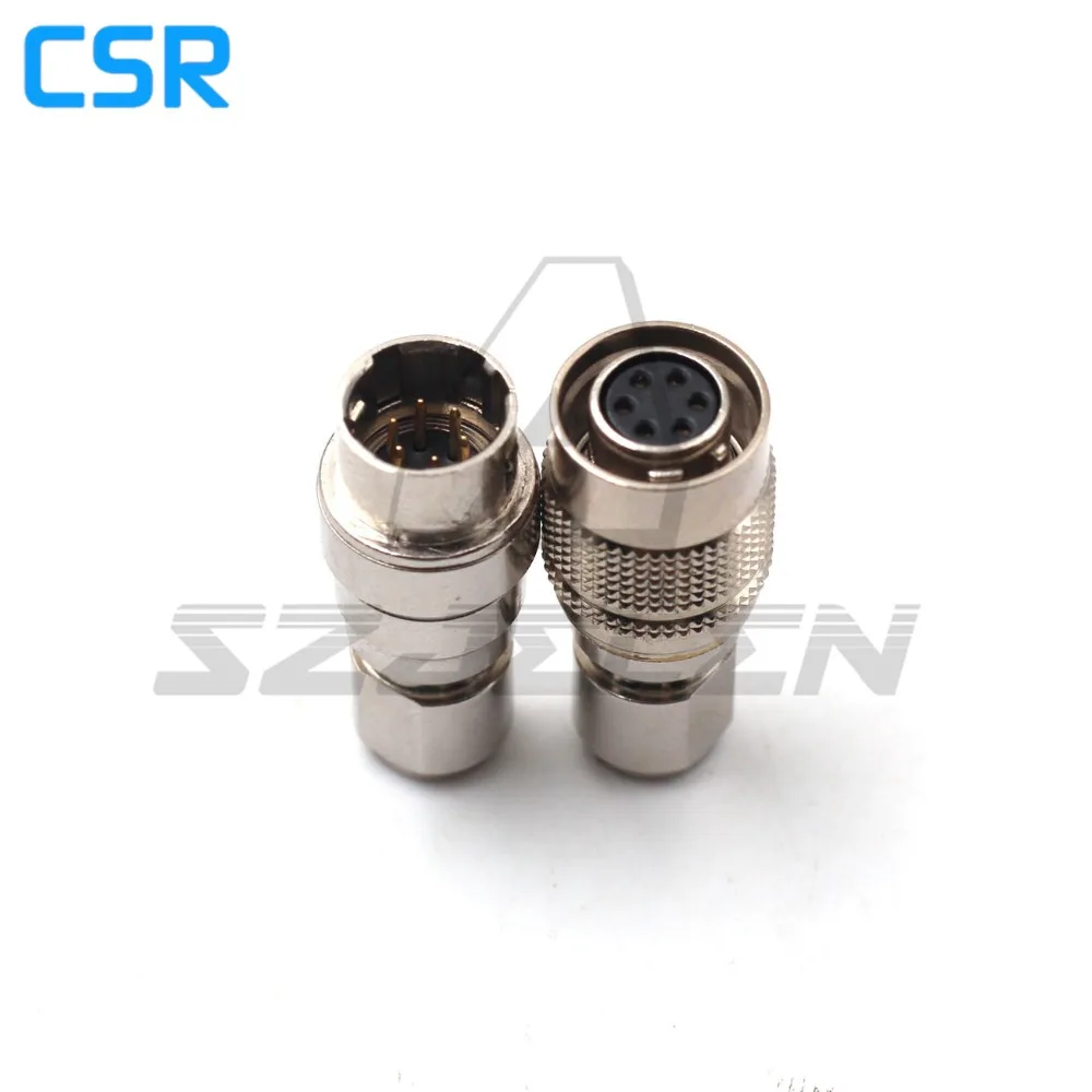 Hirose Connector 6pin , HR10A-7P-6s/HR10A-7R-6p,  6pin Male And Female Docking Connector , Instrument Power Cord Plug And Socket