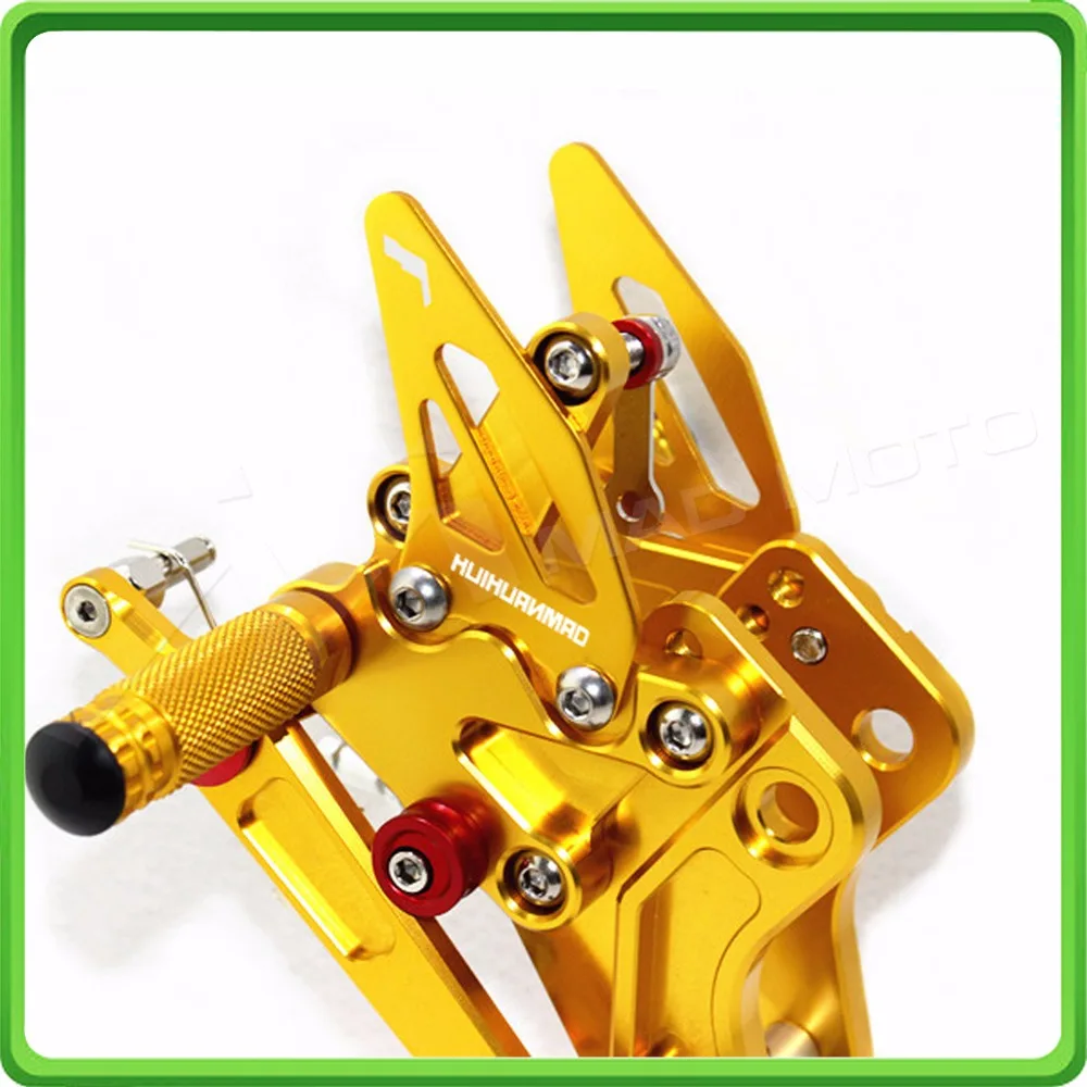 Motorcycle Adjustable Rearsets Rear set sets Foot Rest Pegs Pedal For Kawasaki  Z 800 Z800 2013 2014 2015 2016 Gold