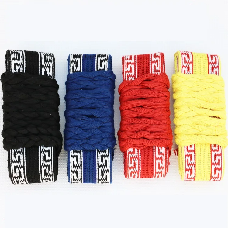 100% cotton clothes belt kung fu tai chi belts wing chun multicolor taiji belts high quality belt for kungfu practice wholesale