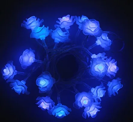 3M30 LED Rose  Romantic Flower Wedding Warm White Christmas Valentine's day Decor String Light Home Garden Decoration