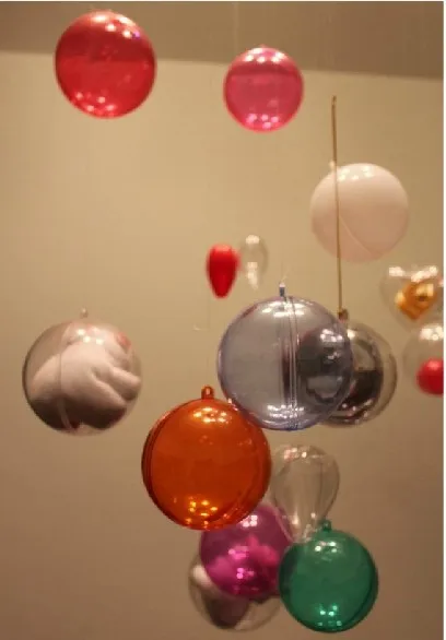 

8CM 250pcs transparent colorful plastic Christmas decoration ball,hanging christmas baubles,colored plastic ball