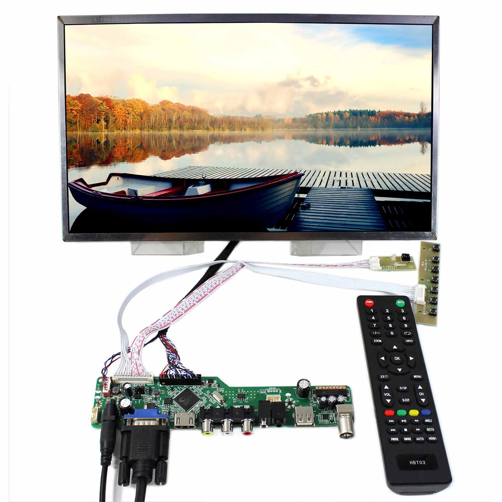 

LCD Controller Board HD MI VGA AV USB LCD Board 14"LP140WD1 1600x900 LCD Display