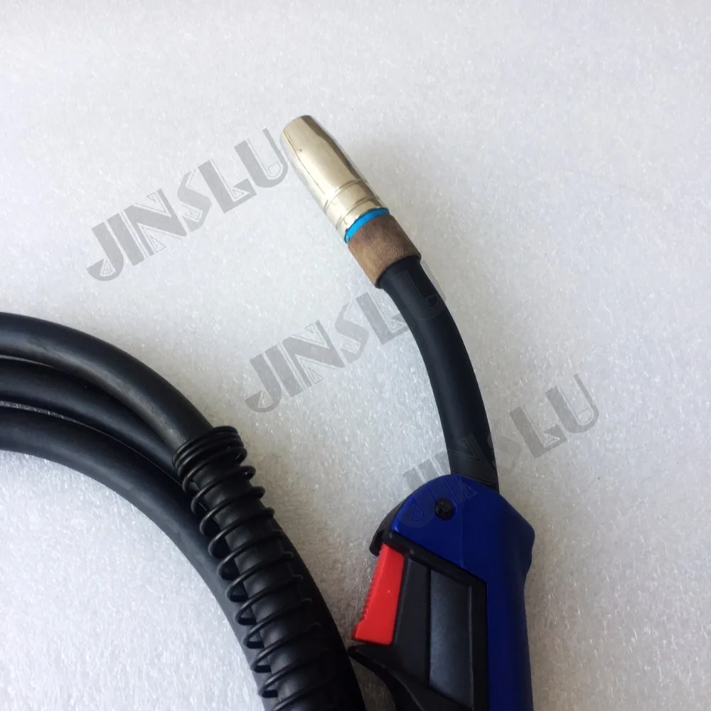 Flexible Swan Neck 25AK CO2  Type MIG / MAG Torch 3M Cable and Euro Connector Wire Size 0.8-1.2mm