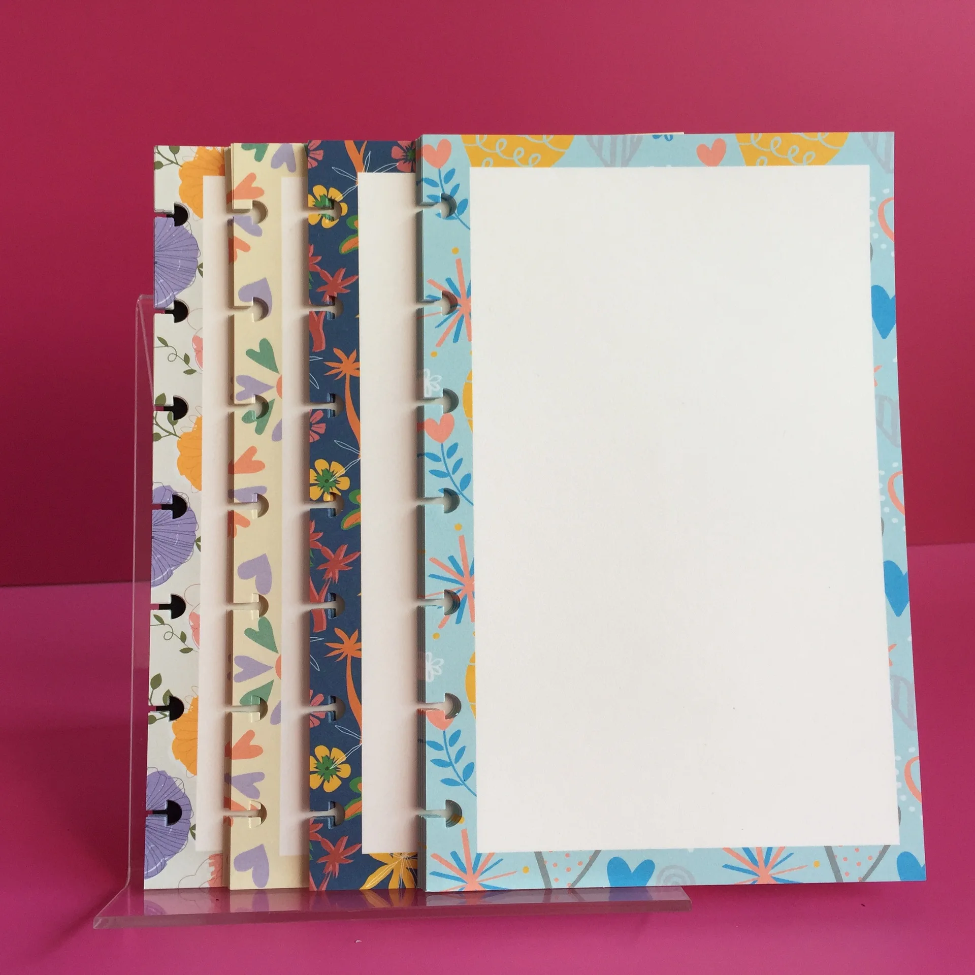 

80pcs A5B6 Notebook Loose-leaf Paper Hand Account Book Refill Daolin Paper Notepad Colorful Inner Mushroom Hole Loose-leaf